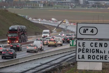 Plusieurs kilomètres de bouchon sur l'A75 au sud de Clermont-Ferrand après un accident