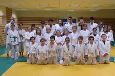 Les judokas pratiquent en toute sécurité