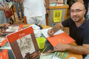 Les planches originales de la bande dessinée consacrée au peintre espagnol à la librairie Préférences