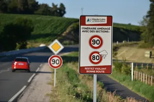 Haute-Loire : douze nouveaux tronçons routiers repasseraient à 90 km/h