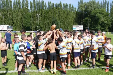 Lors du tournoi de rugby Pierrot Mamalet, au stade Léon Feral