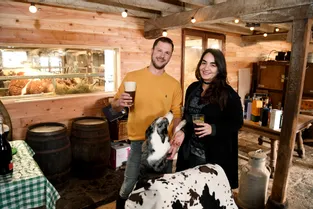 Un couple franco-brésilien ouvre une taverne-cave à bières dans une étable au pied du puy de Dôme