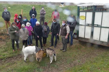 Trois chèvres "missionnées" pour entretenir le site du déversoir de l'étang de Sault, à Prémilhat (Allier)