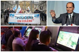 Les syndicats de policiers reçus à l'Elysée, début de la Paris Games Week... Les cinq infos du midi Pile