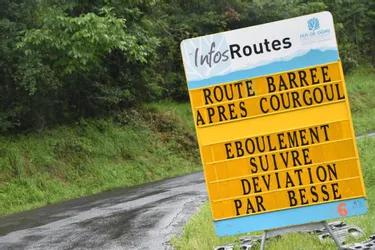 La route entre Courgoul et Le Valbeleix rouverte