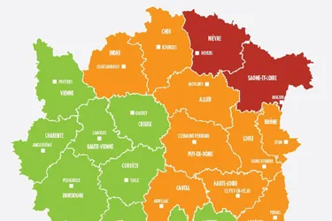 Les présidents de l'Allier, du Cantal et de la Haute-Loire surpris d'être classés en orange