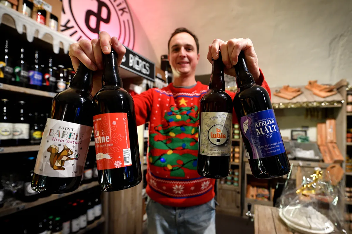 Ornement De Noël En Bois Primitif 'Dog Brew' - Primatives By Kathy - NEUF