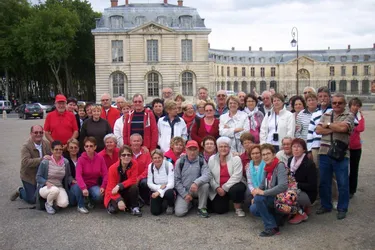 Les randonneurs au château de Versailles