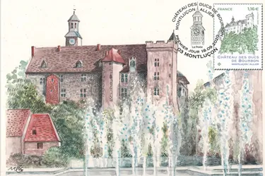 Le timbre sur le vieux château de Montluçon vendu en avant-première à partir du vendredi 18 septembre