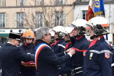 Les sapeurs-pompiers ont fêté leur patronne lors d’une cérémonie organisée place du 14-Juillet