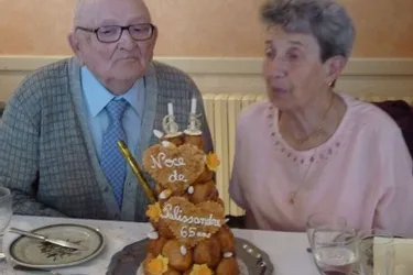 Odette et Roger Dubouis ont fêté soixante-cinq ans de bonheur