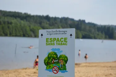 Des zones sans tabac en plein air créées aux plans d'eau de Thiers, Saint-Rémy-sur-Durolle et au lac d'Aubusson-d'Auvergne (Puy-de-Dôme)