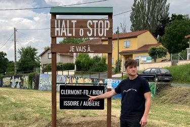A 20 ans, Loan invente un arrêt pour les autostoppeurs dans le Puy-de-Dôme
