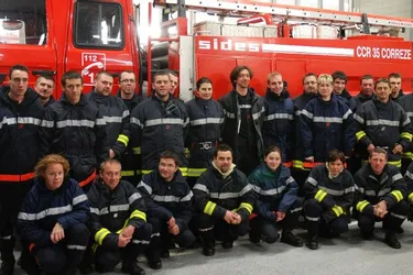 Manoeuvre des pompiers de Lapleau et Soursac