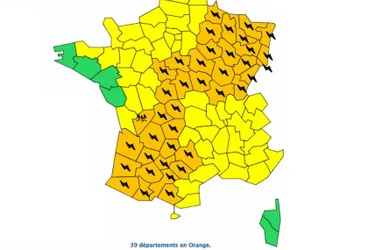 Orages : la Creuse et la Corrèze en vigilance orange