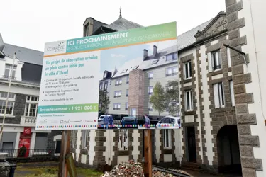 Les travaux de réhabilitation de l'ancienne gendarmerie d'Ussel (Corrèze) à voir en photos