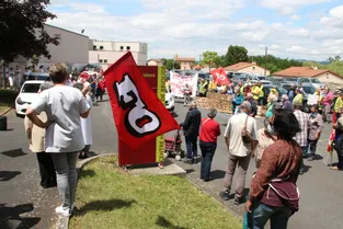 Près de 170 manifestants rassemblés à l'hôpital de Brioude pour soutenir les revendications du personnel