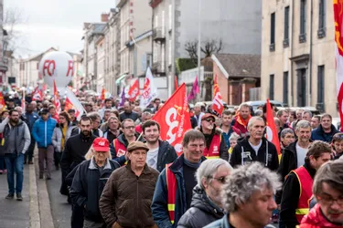 À Aurillac (Cantal), ils étaient encore 660 à manifester contre le projet de réforme des retraites, ce vendredi 24 janvier