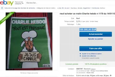 Charlie Hebdo en rupture de stock et en vente sur Internet pour des sommes délirantes
