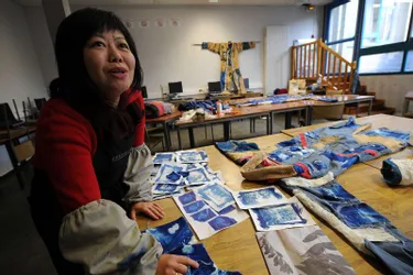 Le lycée agricole de Naves travaille les tissus avec une artiste asiatique en résidence