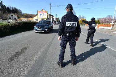 Dans les rues de Guéret (Creuse), avec une patrouille de police pour contrôler les sorties