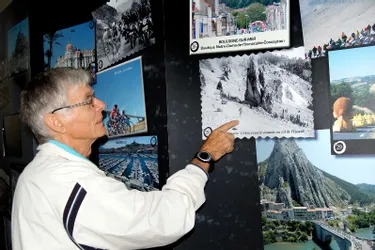 Noël Geneste, ancien cycliste professionnel, a visité l’exposition sur le Tour de France