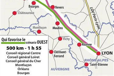 TGV Paris-Orléans-Clermont-Lyon : le tracé médian largement préféré