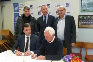 EDF a signé hier matin un partenariat sur 2 ans avec le SC Tulle
