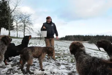 Frédéric Duval a installé son élevage de chiens de chasse sur la commune du Jardin, près d’Egletons