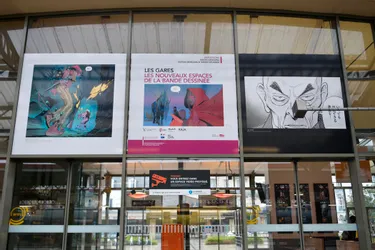 La BD format XXL du 48e festival d’Angoulême s’expose en gare de Vichy