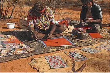 L'art aborigène s'invite à la Chapelle des Pénitents à Chaudes-Aigues