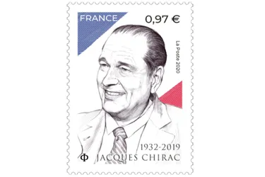 La Poste dévoile un nouveau timbre à l'effigie de Jacques Chirac