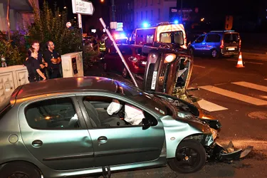 Une collision spectaculaire à Clermont-Ferrand
