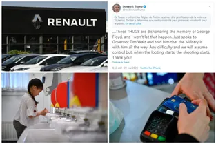 Renault supprime 4.600 emplois en France, un tweet de Trump signalé pour "apologie de la violence"... Les 5 infos du Midi pile