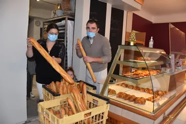 La boulangerie Coutarel en ville basse de Saint-Flour (Cantal) reprise