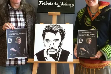 Deux artistes présentent une exposition Johnny Hallyday