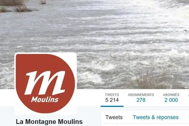 2.000 followers sur Twitter pour La Montagne Moulins