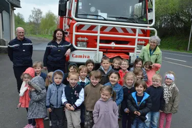 L’école maternelle chez les pompiers