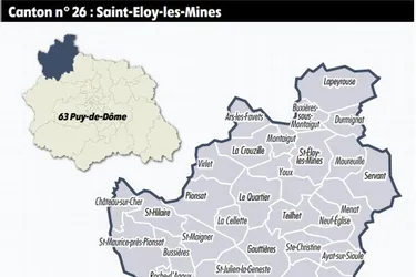Canton de Saint-Éloy-les-Mines. Les sortants font bloc face à la droite