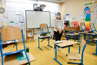 Masques, marquages au sol, distanciation sociale... : comment l'école Pergaud-Prévert, à Montluçon, s'est réorganisée pour le retour des élèves