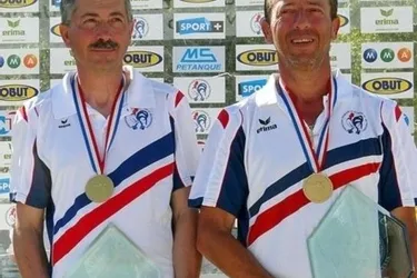Christian Fazzino et Denis Olmos, champions de France doublettes à Sassenage, dimanche