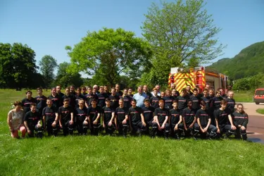Vingt-six sapeurs-pompiers à la manœuvre