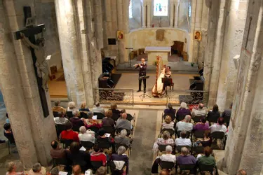Duo flûte et harpe à l’église du prieuré