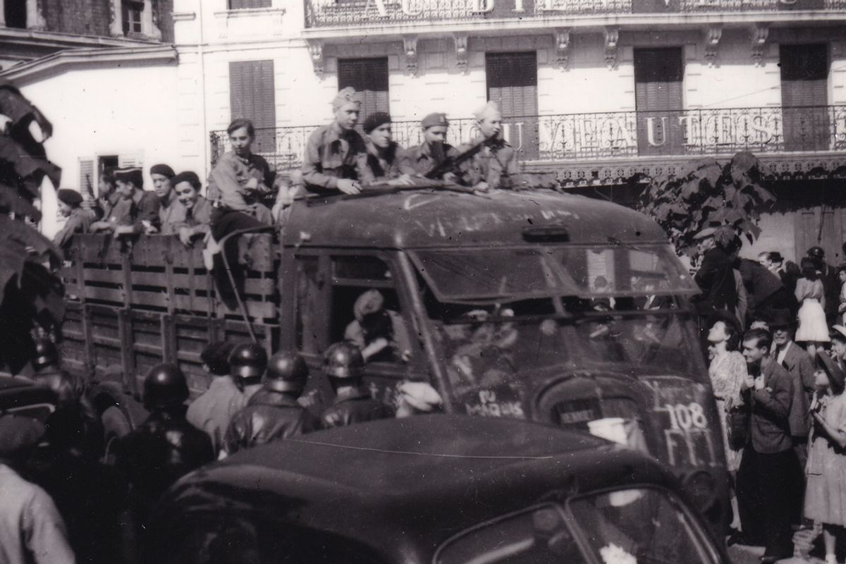 Tract allemand 25 aout 1944 - Libération de Paris Stock Photo