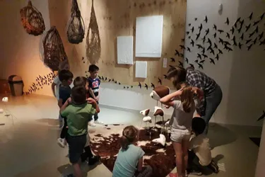 Les enfants visitent l’exposition « Parallèle »