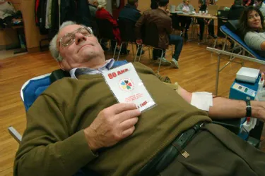 Gilles Perrot aura effectué 115 dons de sang