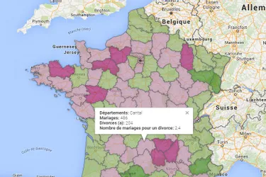 Où se marie-t-on le plus, en Auvergne et Limousin ?