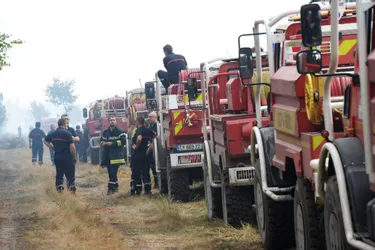 Près de 70 pompiers auvergnats engagés sur le feu en Gironde