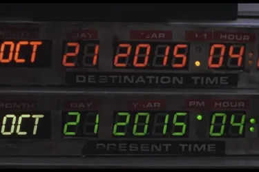 La DeLorean de "Retour vers le futur" arrivait le 21 octobre 2015