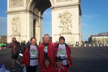 Sept coureurs des Vignes au marathon de Paris